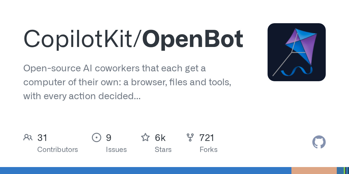이미지: GitHub CopilotKit/OpenBot (MIT)